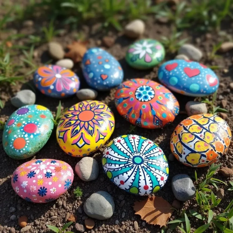 Pomysły na malowanie kamieni: kreatywne techniki dla początkujących